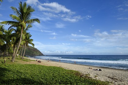 France, Ile de la Reunion, Cote Sud, plage de Grande Anse