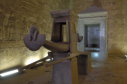 Egypt, Upper Egypt, Nile Valley, Edfu, temple dedicated to Horus God