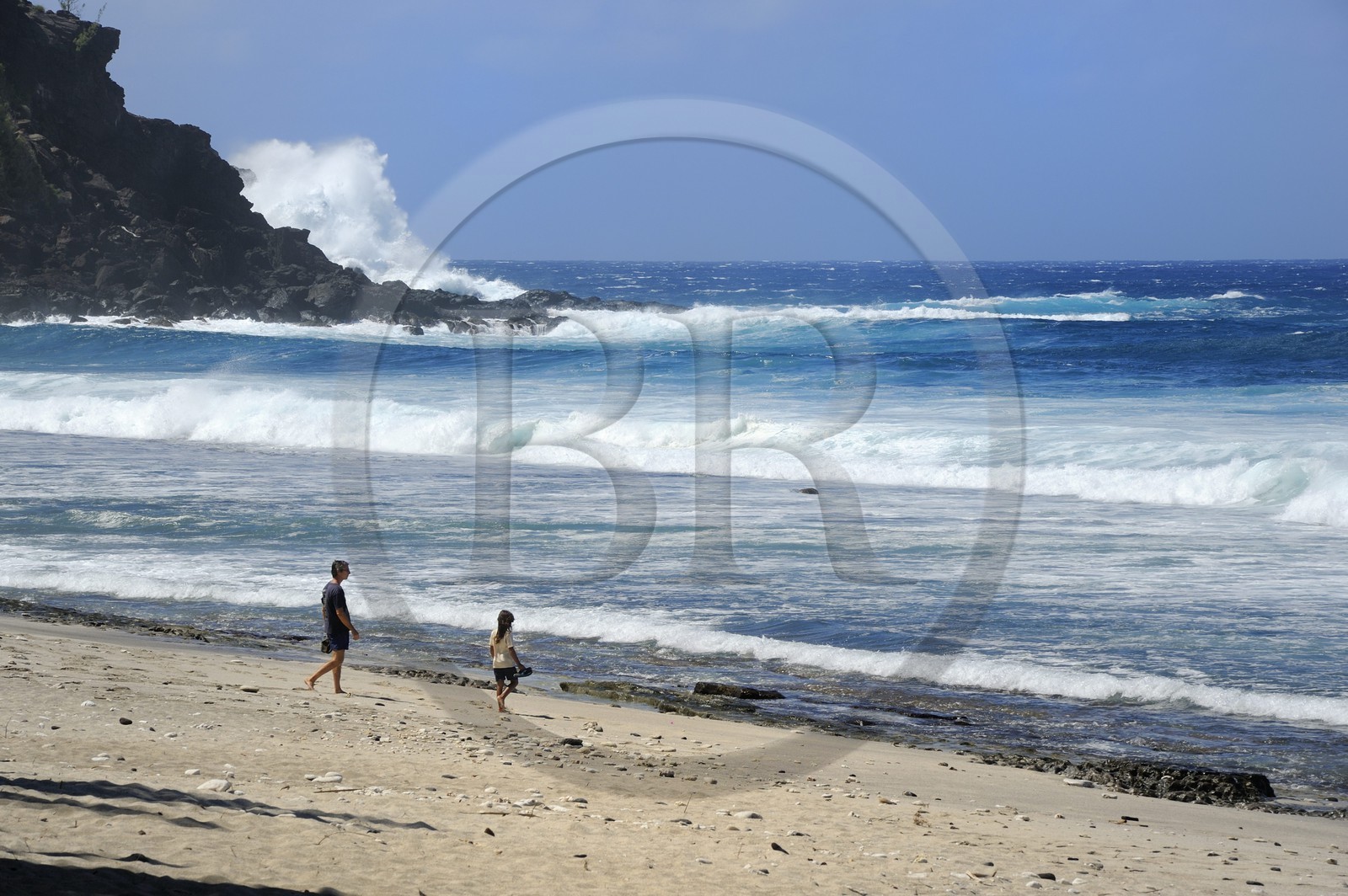 France, île de la Réunion, la côte sud, plage de Grand-Anse