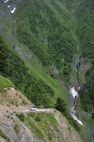 Georgia, Kakheti, Tusheti region, the spectacular track connecting Telavi to Omalo through the Abano Pass at 2826 metres