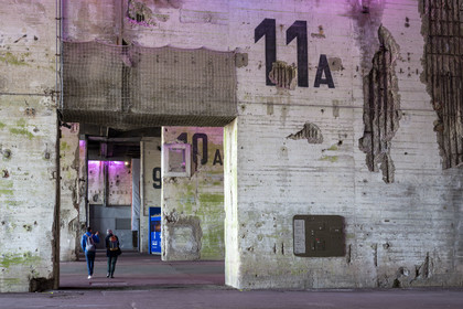 France, Loire Atlantique, Saint Nazaire, rehabilitation of the German submarine base built during the last world war and transformed into a cultural space