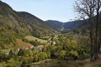 France, Vosges, Le Valtin, village in the upper valley of the Meurthe