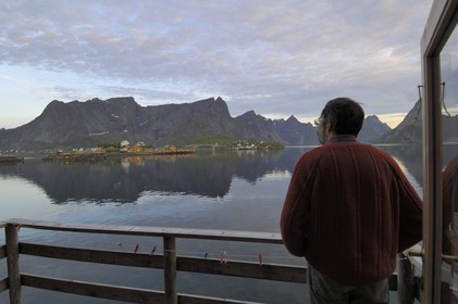 Norway, Nordland County, Lofoten Islands, Moskenes island, the Kjerkefjorden at Reine