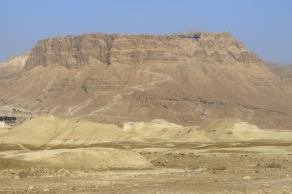 Israel, désert du Neguev, forteresse de Massada, classée Patrimoine Mondial de l'UNESCO