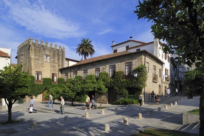 Portugal, Minho region, Guimaraes, town listed as World Heritage by UNESCO, Largo dos Laranjais square
