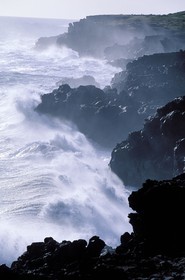 France, île de la Réunion, pointe de Bretagne (ou au sel), tempête sur la côte ouest