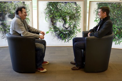 France, Val-d'Oise (95), Gonesse, the artist Fred Kleinberg workshop within the company Manutan