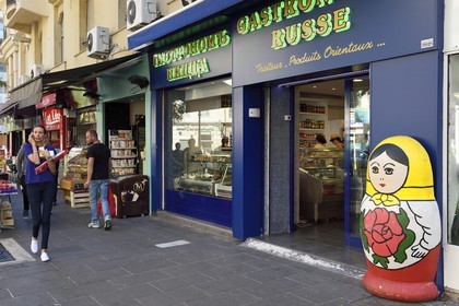France, Alpes-Maritimes (06), Nice, l'épicerie russe Gastronom