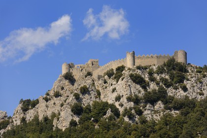 France, Aude (11), château cathare de Puilaurens
