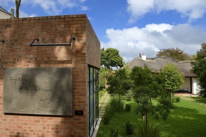 South Africa, Gauteng Province, Johannesburg, residential area of Orchards, Satyagraha House, hotel and museum located in the house that hosted Mohandas Gandhi from 1908 to 1909, built in 1907 by his companion the German architect Hermann Kallenbach, the modern wing