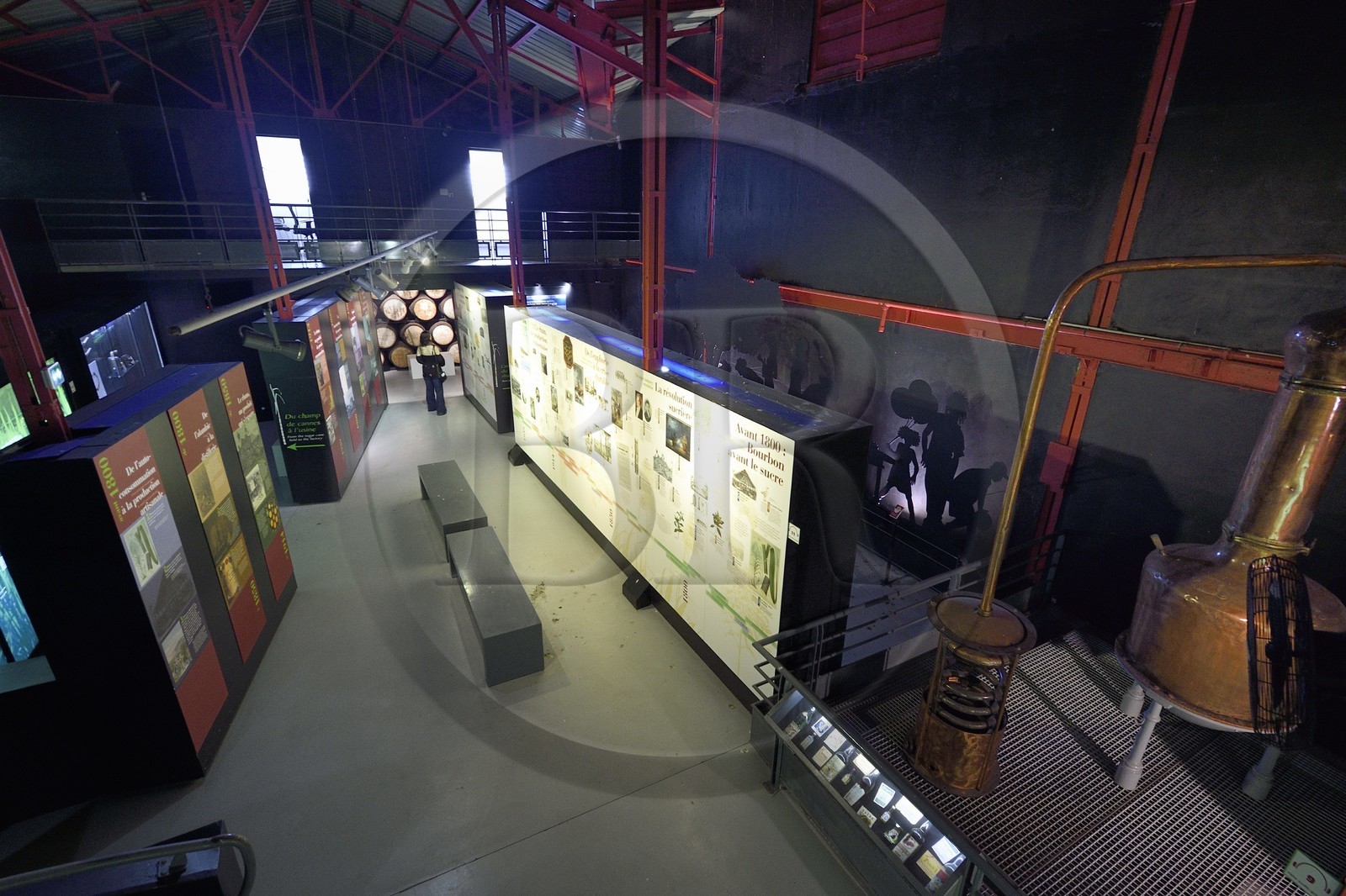 France, Ile de la Reunion, Saint Pierre, domaine de la distillerie Isautier, musée de la Saga du Rhum