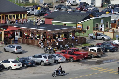 Canada, province du Québec, Saint Laurent, Côte Nord, Havre-Saint-Pierre, le bar du port