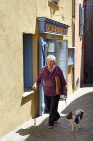 France, Var, Presqu'ile de Saint-Tropez, Ramatuelle, place Gabriel Péri in the heart of the old village, the Cercle du littoral (associative Café)