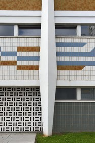 France, Var, Toulon, the commercial port pool (1970-1972) by architect Alfred Ludovic Henry