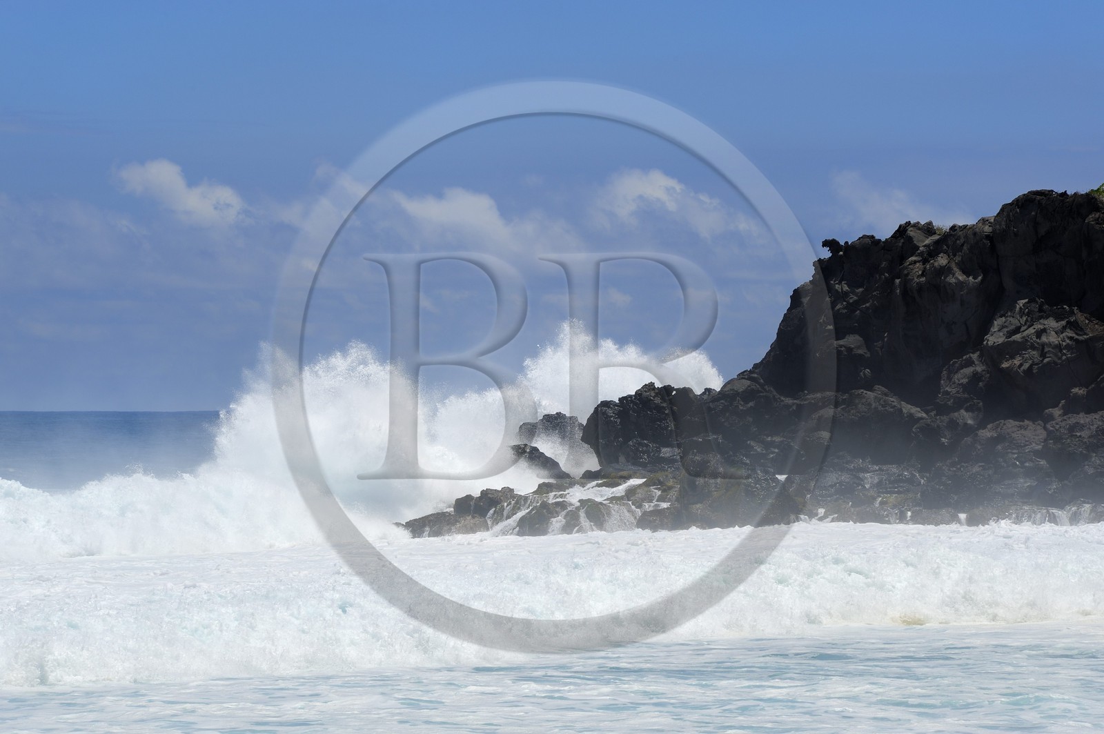 France, île de la Réunion, la côte sud, plage de Grand-Anse