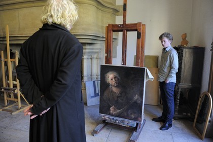 France, Yvelines (78), Maisons-Laffitte, le peintre suédois Odd Nerdrum
