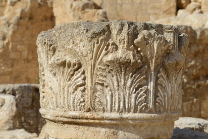 Israel, West Bank, Herodium or Herodion is a volcano-like hill with a truncated cone with a a fortress and palace build by Herod the Great (Herodion National Park)