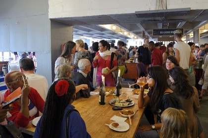 South Africa, Gauteng Province, Johannesburg, Braamfontein district, Neighbourgoods Market on saturdays is as much a source for farm fresh foods and specialty goods as it is a meeting point to enjoy community, swop ideas and stories, and be inspired by the energy that makes Joburg