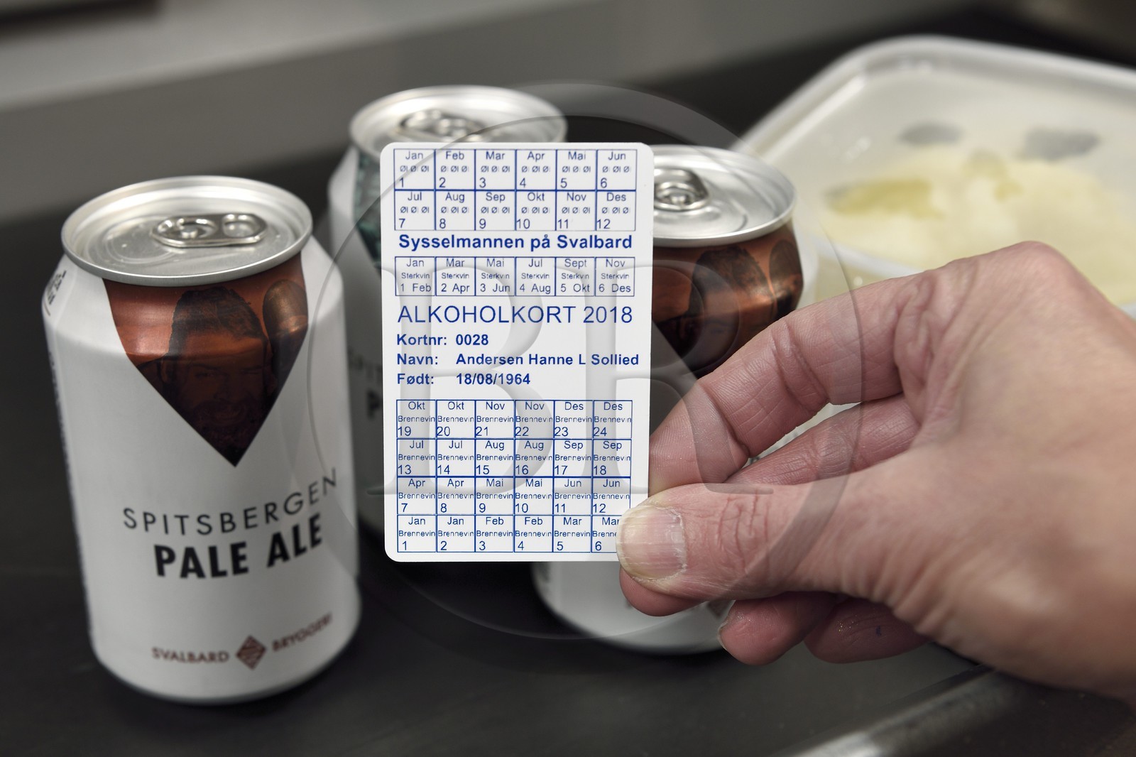 Norvège, Svalbard, Spitzberg, Longyearbyen, le supermarché Svalbard dans la rue principale, carte de rationnement pour l'achat d'alcool pour les habitants Norvège, Svalbard, Spitzberg, Longyearbyen, le supermarché Svalbard dans la rue principale, carte de rationnement pour l'achat d'alcool pour les habitants