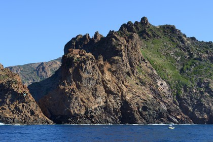 France, Corse-du-Sud (2A), Golfe de Porto, classé Patrimoine Mondial de l'UNESCO, Réserve naturelle de Scandola