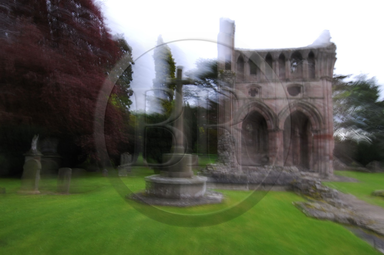 Royaume-Uni, Ecosse, région des Borders, abbaye de Dryburgh où est enterré Sir Walter Scott