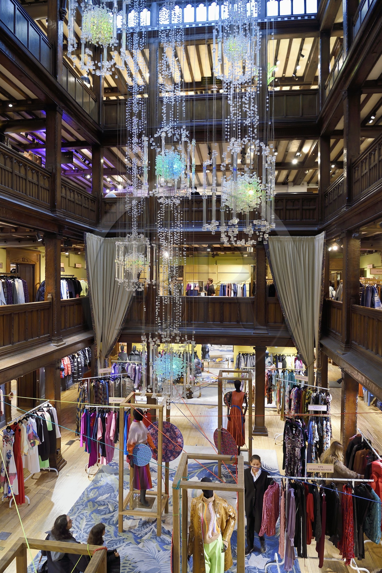 Royaume-Uni, Londres, quartier Soho, Regent Street et Great Marlborough Street, le grand magasin de luxe Liberty and Co