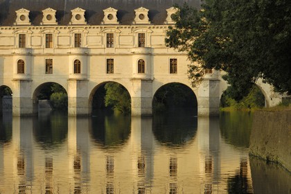 France, Indre et Loire, Chateau de Chenonceau of Renaissance style built between 1513 and 1522 on Cher River banks