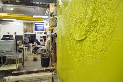 France, Alpes-Maritimes (06), Nice, La Station, espace d’art contemporain situé dans les anciens abattoirs, atelier de l'artiste Cédric Teisseire