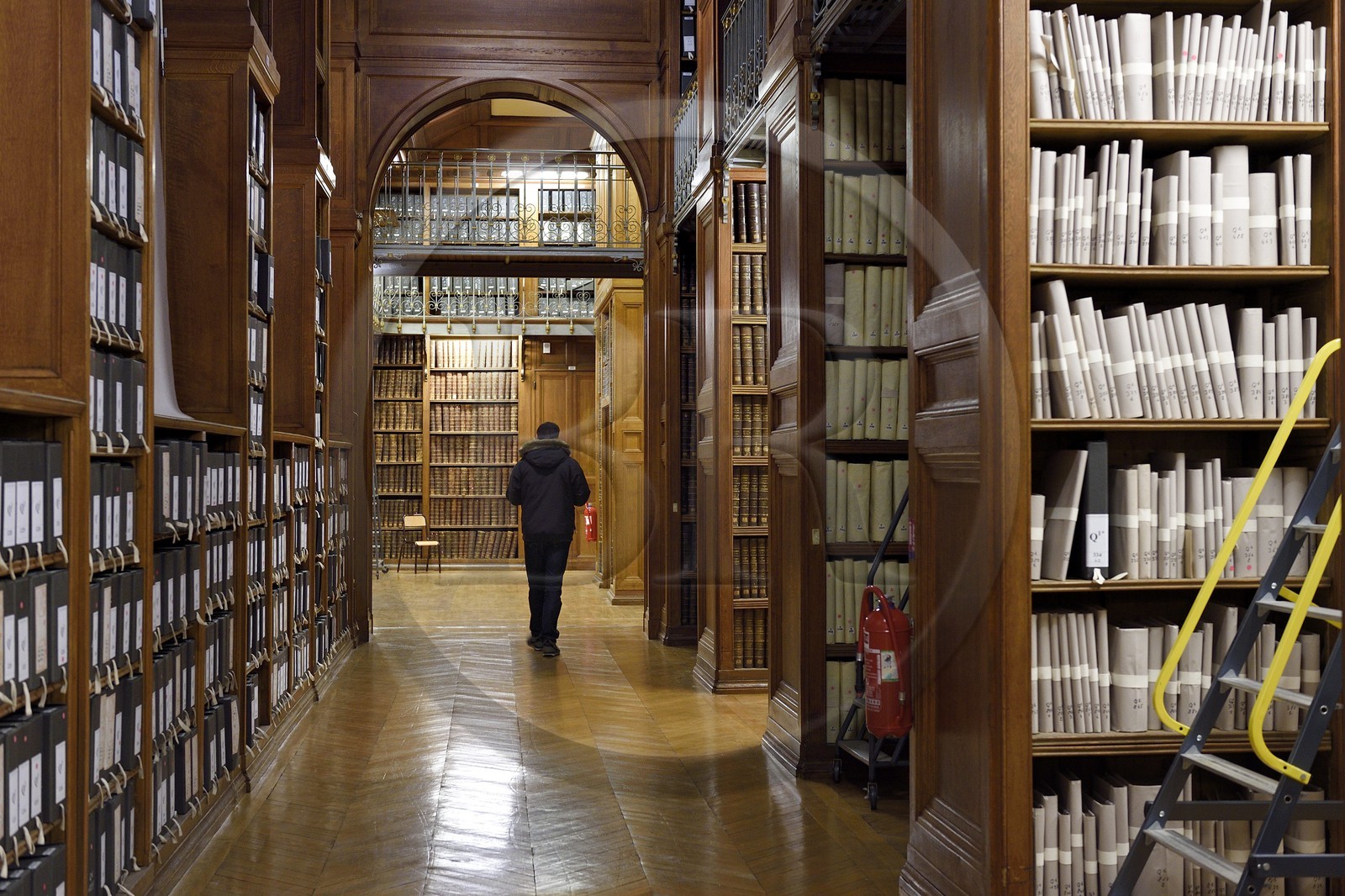 France, Paris (75), les Archives Nationales, Grands dépots, salle de l'Armoire de fer