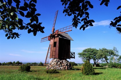 Estonia (Baltic States), Saaremaa island, peninsula of Sorve, windmill in Jamajala village