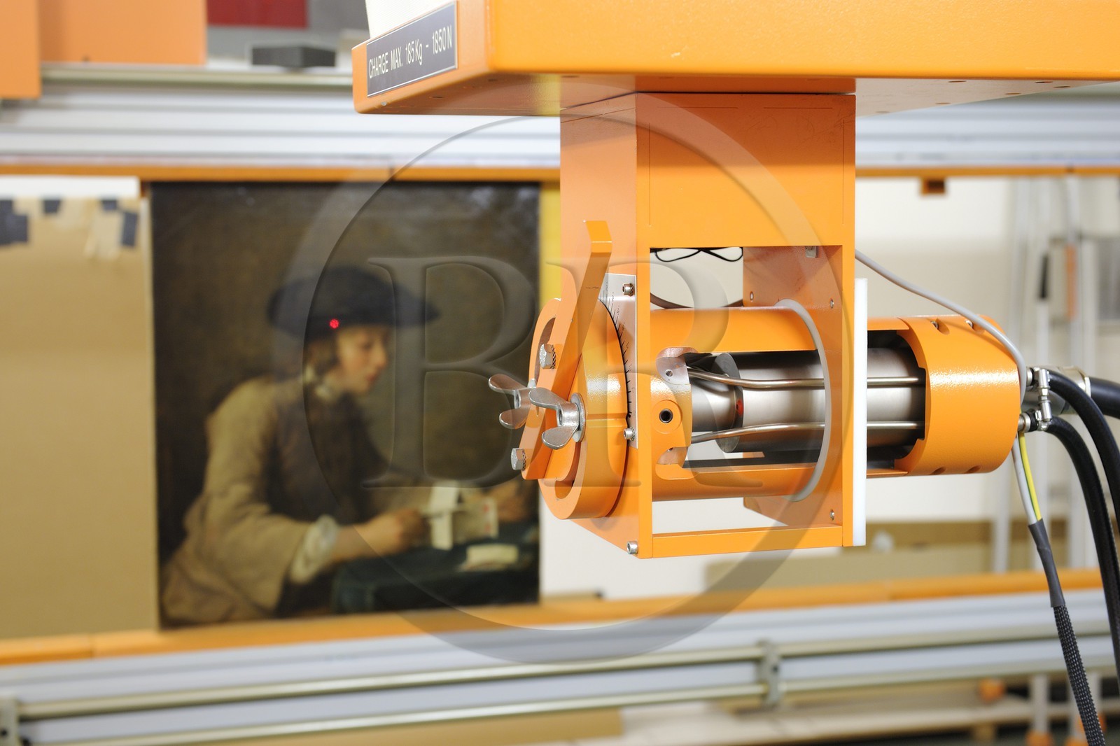 France, Paris (75), Laboratoire du Centre de recherche et de restauration des musées de France (C2RMF), salle de radiographie