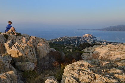 France, Haute Corse, Calvi and its Genoese citadel in the Bay of Calvi