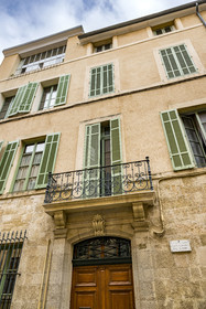 France, Bouches du Rhone, Aix en Provence, Paul Cezanne's townhouse-artist studio at 23 rue Boulegon where he lived the last 6 years of his life between 1900 and 1906