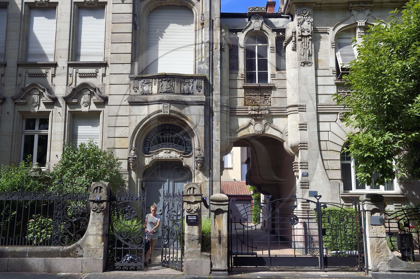 France, Moselle (57), Metz, quartier impérial, villa Jugendstil sur l'avenue Foch