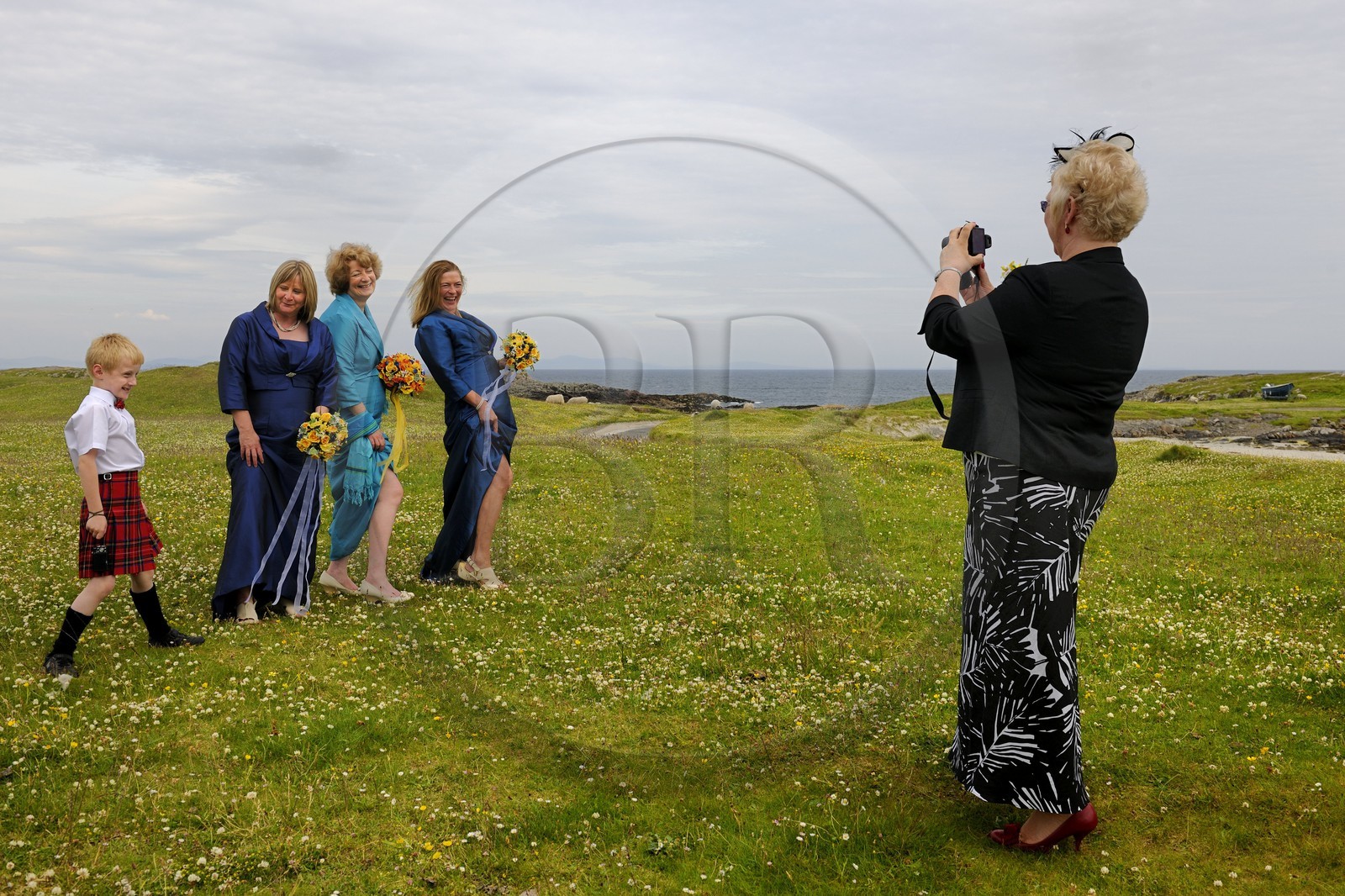 Royaume-Uni, Ecosse, Hébrides intérieures, Ile de Tiree, mariage traditionnel à Scarinish