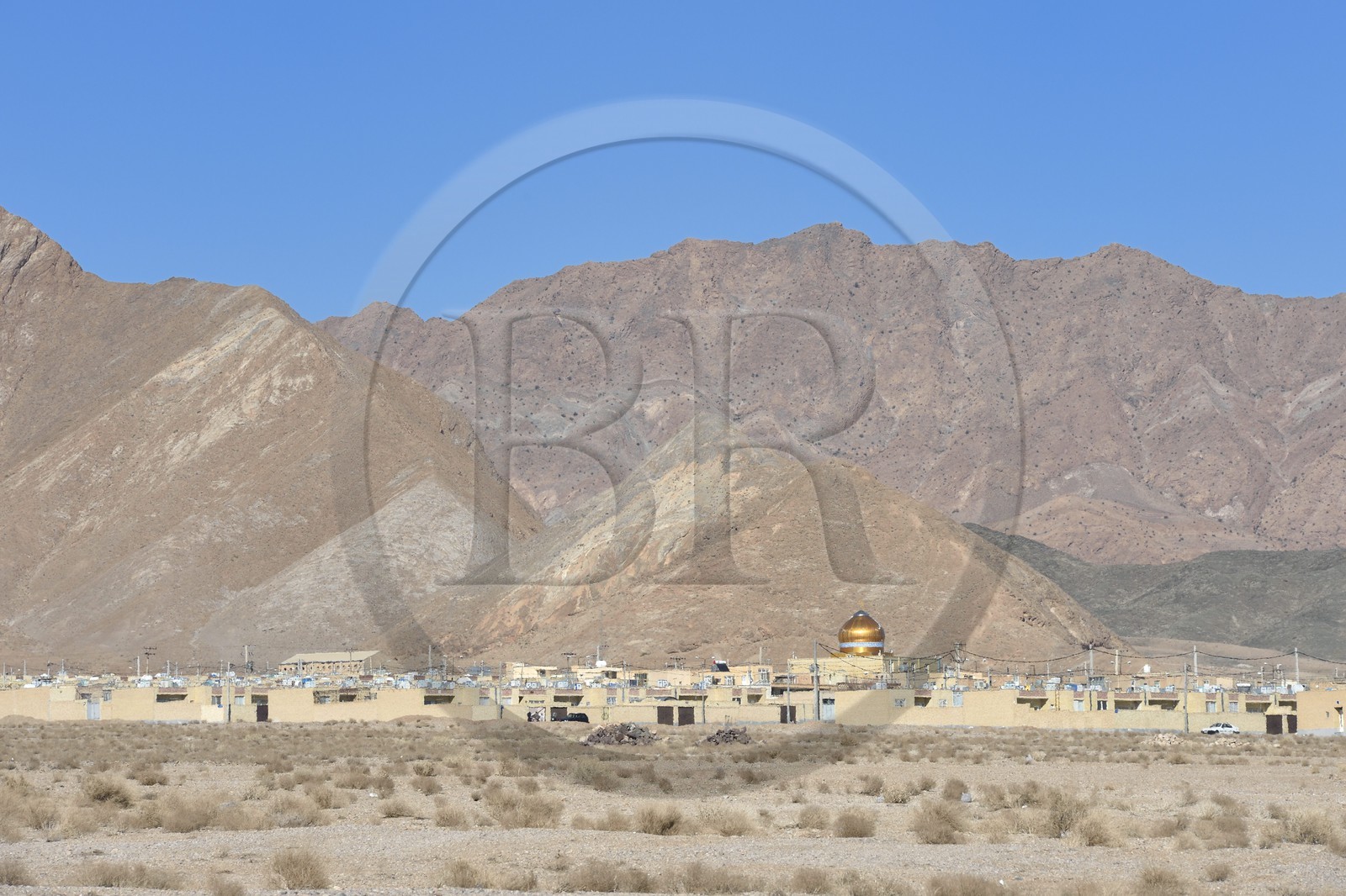 Iran, Province d'Ispahan, désert du Dasht-e Kavir, ville de Anarak