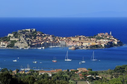Italy, Tuscany, Elba Island, Portoferraio and its bay