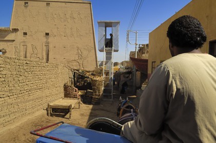 Egypt, Upper Egypt, Nile Valley, Edfu, temple dedicated to Horus God