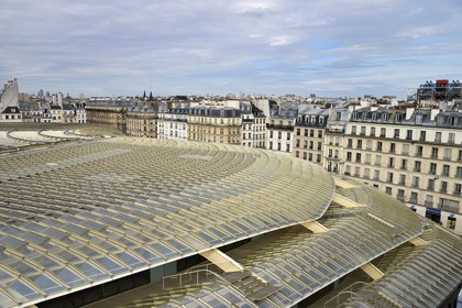 France, Paris (75), la Canopée du Forum des Halles faite de verre et de métal, par les architectes Patrick Berger et Jacques Anziutti
