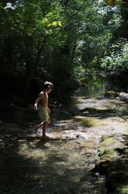 France, Var (83), Provence Verte, Tourves, rivière du Caramy dans les Gorges du Caramy