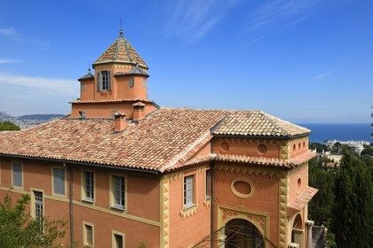 France, Alpes-Maritimes (06), Nice, colline de Fabron, Abbaye de Roseland