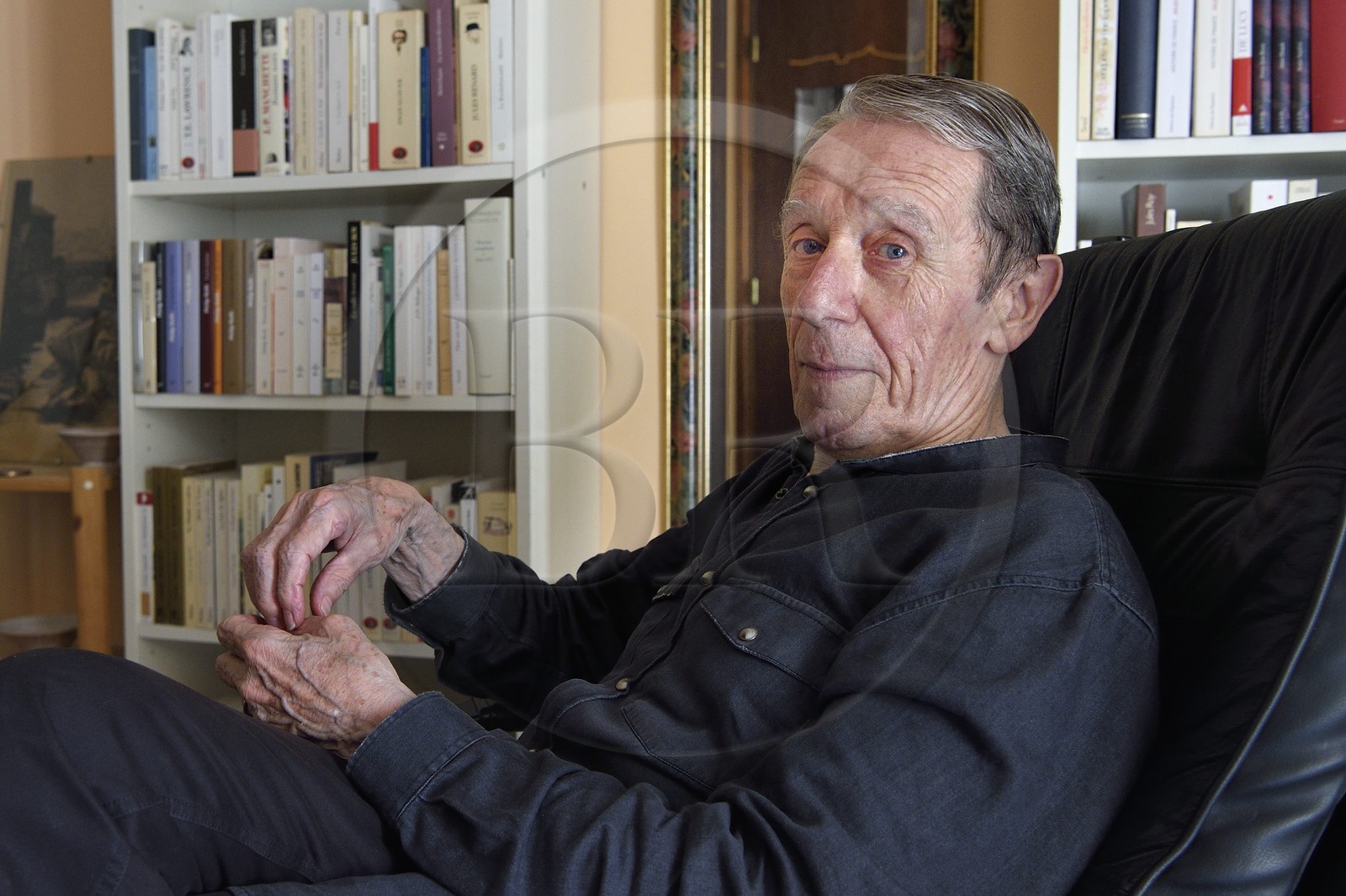 France, Bouches-du-Rhône (13), Marseille, le journaliste et écrivain Jean Contrucci