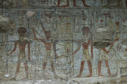 Egypte, Haute Egypte, Nubie, Lac Nasser, site d'Amada, temple d'Amon
