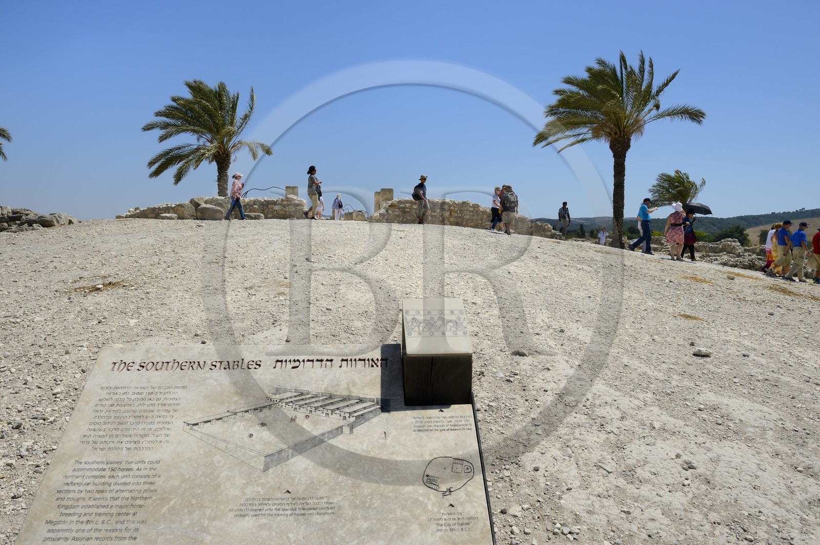 Israel, Northern District, Galileo, archaeological site of Megiddo which was inhabited from 7000 to 500 BCE, the Apocalypse of the Apostle John quotes Armageddon (Har Megiddo, the Mount Megiddo) as the place where the kings of the earth gather to make the final war, the southern stables