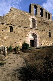 France, Pyrenees Orientales, Riberal region, roman priory of Marcevol