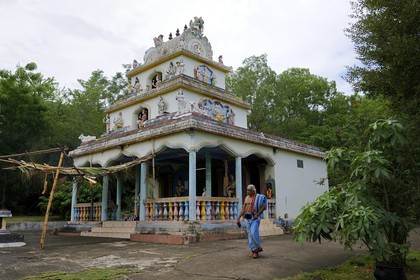 France, île de la Réunion, commune de Etang Saint-Paul, le chemin du Tour des Roches,  temple Tamoul dédié à Shiva