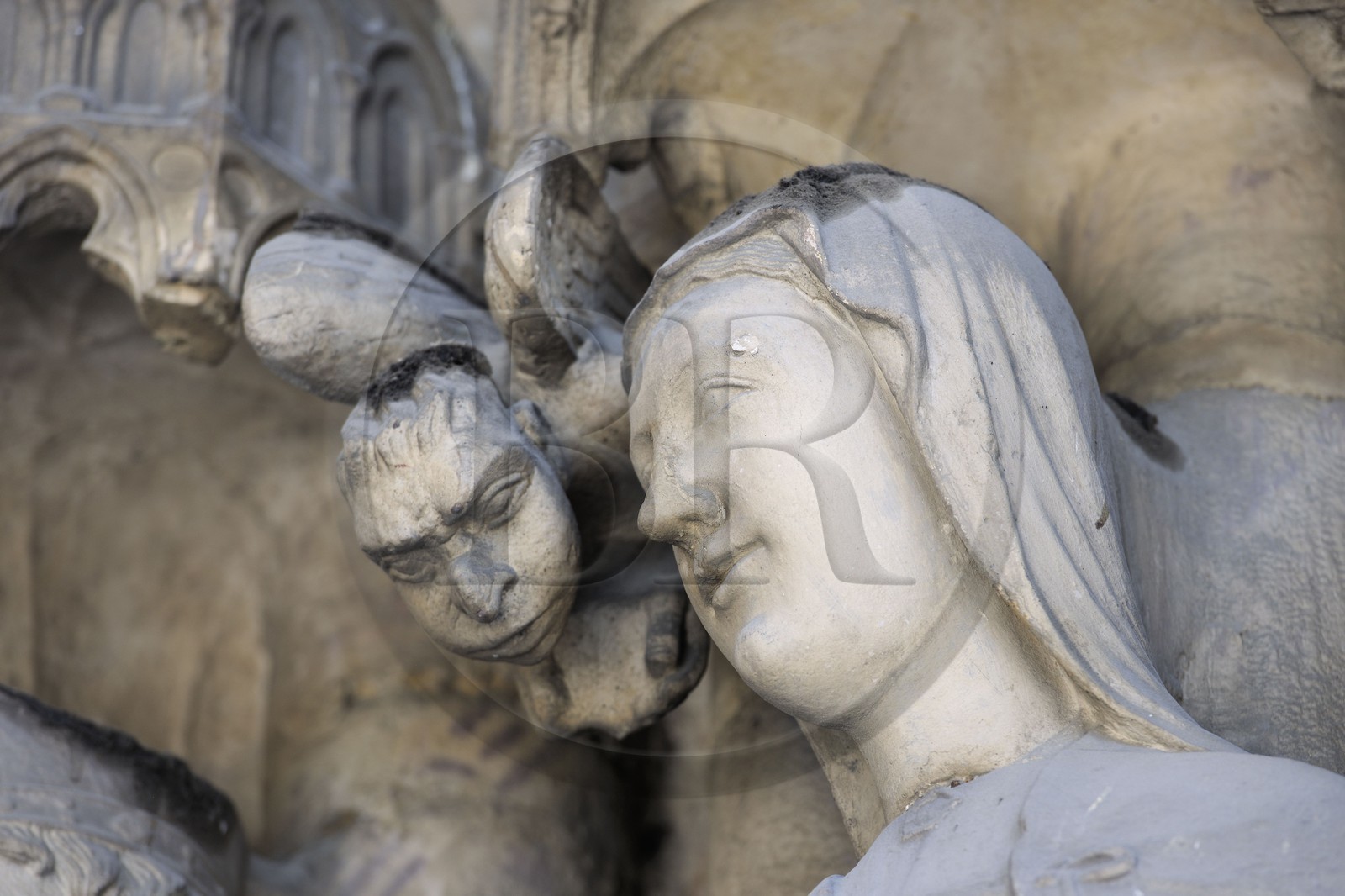 France, Paris (75), église Saint-Germain-l' Auxerrois le porche