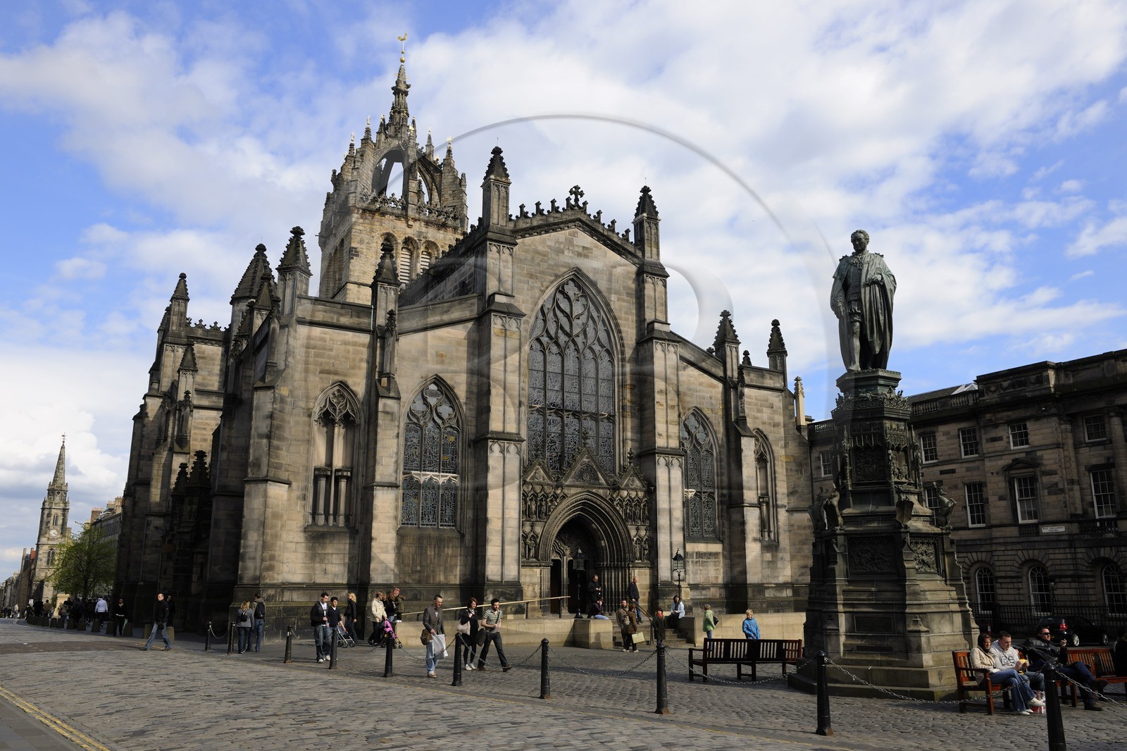 United Kingdom, Scotland, Edinburgh, listed as World Heritage by UNESCO, The Royal Mile, Saint Giles Cathedral