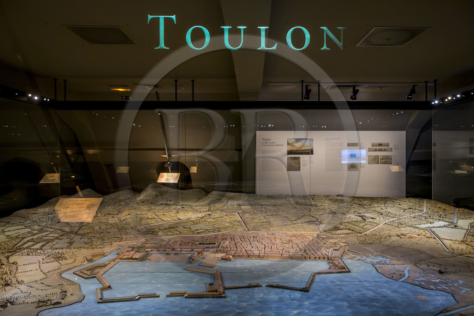 France, Paris (75), Hotel des Invalides, Musée de l'Armée, Musée des Plans-Reliefs, Toulon, maquette réalisée en 1796-1800 au 1 600