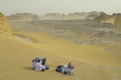 Egypt, Libyan Desert, the White Desert at Agabat between Bahariya and Farafra